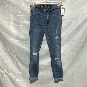 Hollister High Rise Crop Jean Legging